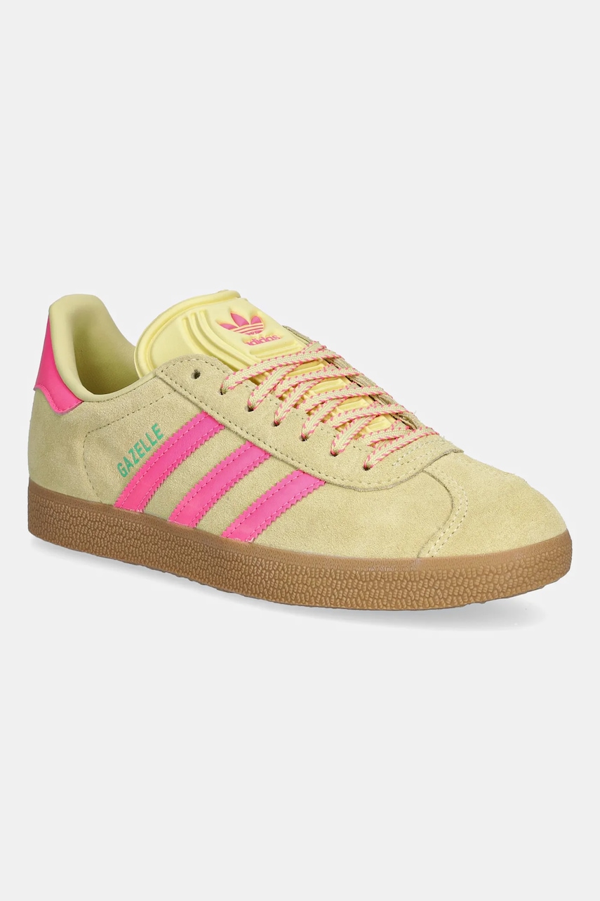 Semišové tenisky adidas Originals Gazelle žltá farba, JH7211.