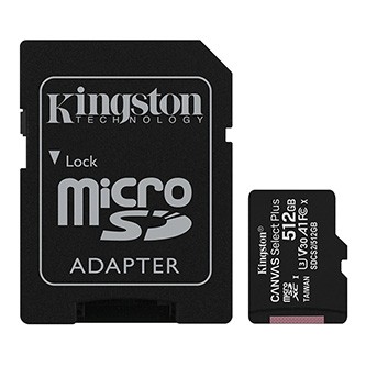 Kingston paměťová karta Canvas Select Plus, 512GB, micro SDXC, SDCS2/512GB, UHS-I U1 (Class 10), s adaptérem, A1.

MicroSD karta Canvas Select Plus od spoločnosti Kingston je kompatibilná so zariadeniami Android a je navrhnutá pre výkon s hodnotením A1.

- trieda 10 UHS-I s rýchlosťou do 100 MB/s*
- optimalizované pre zariadenia s operačným systémom Android
- doživotná záruka
- odolnosť***

Špecifikácie:
Dostupné kapacity: 16GB, 32GB, 64GB, 128GB, 256GB, 512GB**
Rýchlosť čítania: 100 MB/s* (16GB - 128GB)
Rýchlosť čítania/zápisu: 100/85 MB/s* (256GB - 512GB)
Formátovanie: FAT32 (16GB-32GB), exFAT (64GB-512GB)
Prevádzková teplota: -25Â°C ~ 85Â°C
Skladovacia teplota: -40Â°C ~ 85Â°C
Napätie: 3,3 V


* Skutočná rýchlosť sa môže líšiť v závislosti od hardvéru, softvéru a spôsobu použitia.
** Časť z uvedenej kapacity pamäťového flash zariadenia je využitá na formátovanie a ďalšie funkcie, a preto nie je k dispozícii ako úložný priestor.
*** IEC/EN 60529 IPX7 certifikácia pre ochranu proti nepretržitému ponoreniu po dobu 30 minút do hĺbky do 1m.