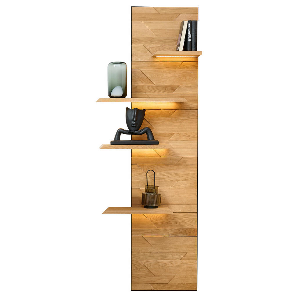 Linea Natura NÁSTENNÝ PANEL, čierna, divoký dub.