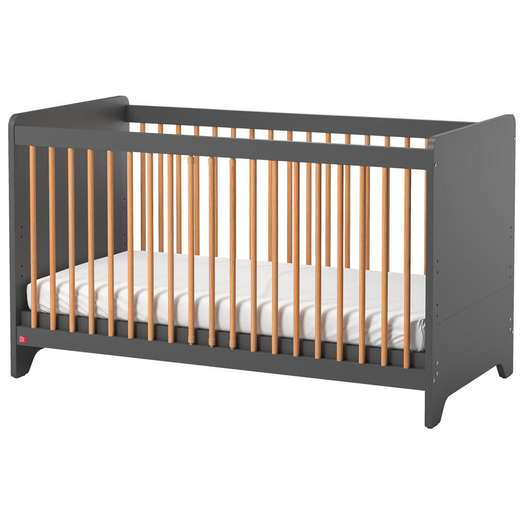 MID.YOU POSTIEĽKA S PRIEČKAMI 70/140 cm, grafitová.