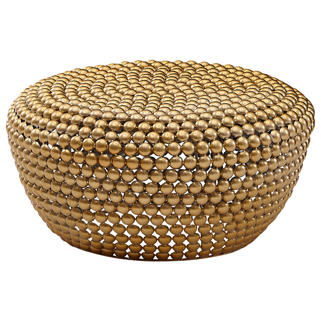 MID.YOU KONFERENČNÝ STOLÍK, zlatá, kov, 60/60/30 cm.