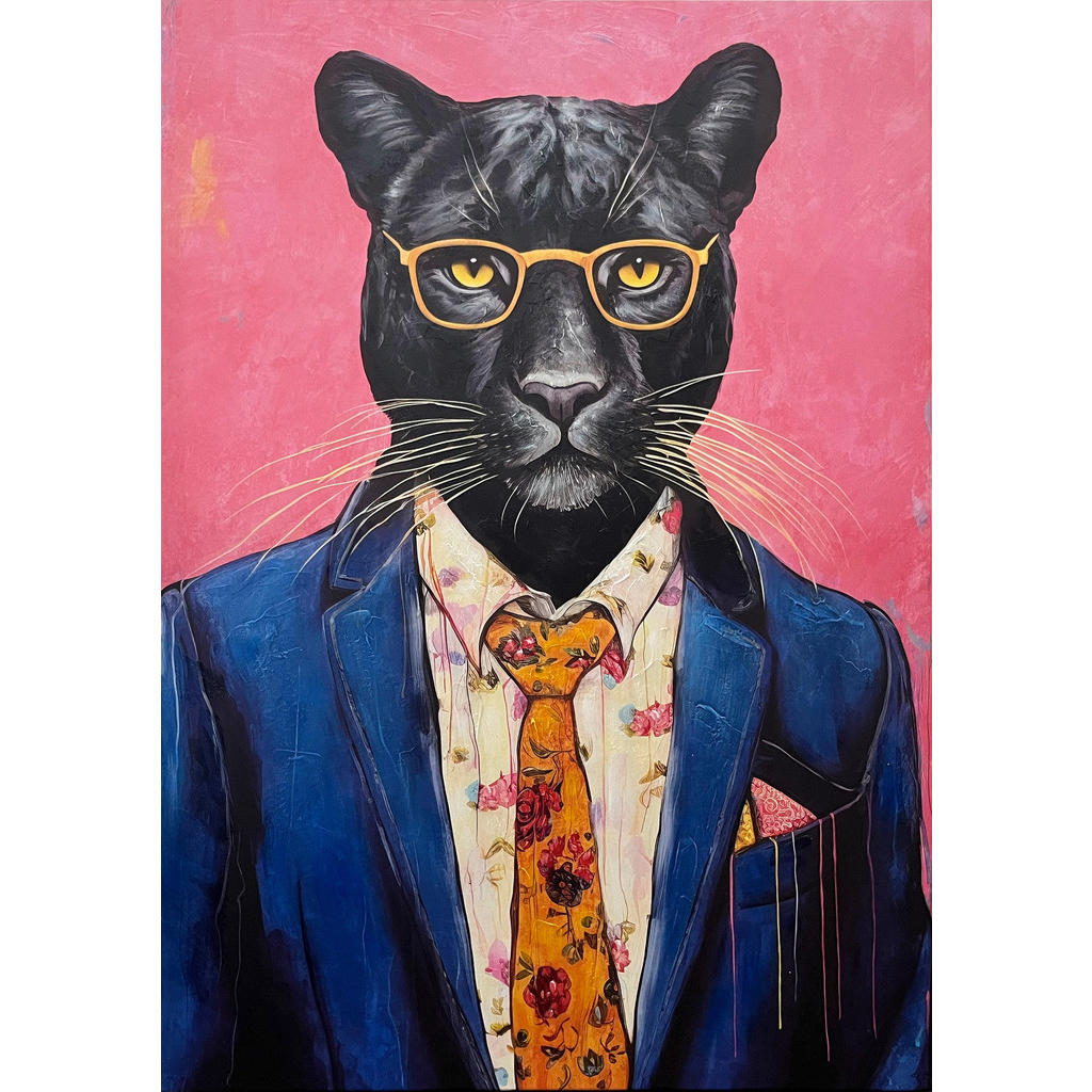 Monee UMELECKÁ TLAČ, zvieratá, 70/100 cm.