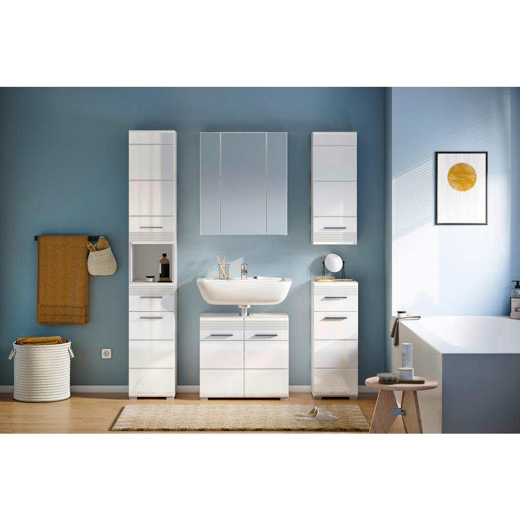 MID.YOU KÚPEĽŇA biela s vysokým leskom.