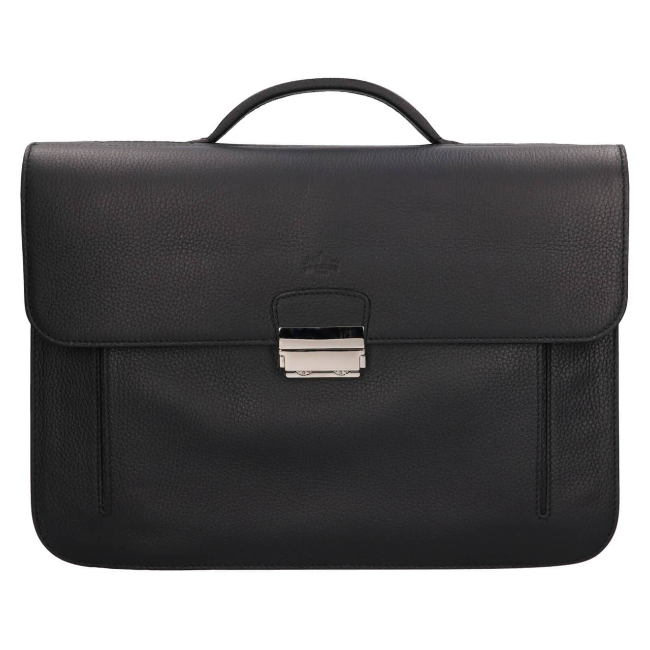 Luxusná pánska kožená aktovka Unidax Marko - čierna.