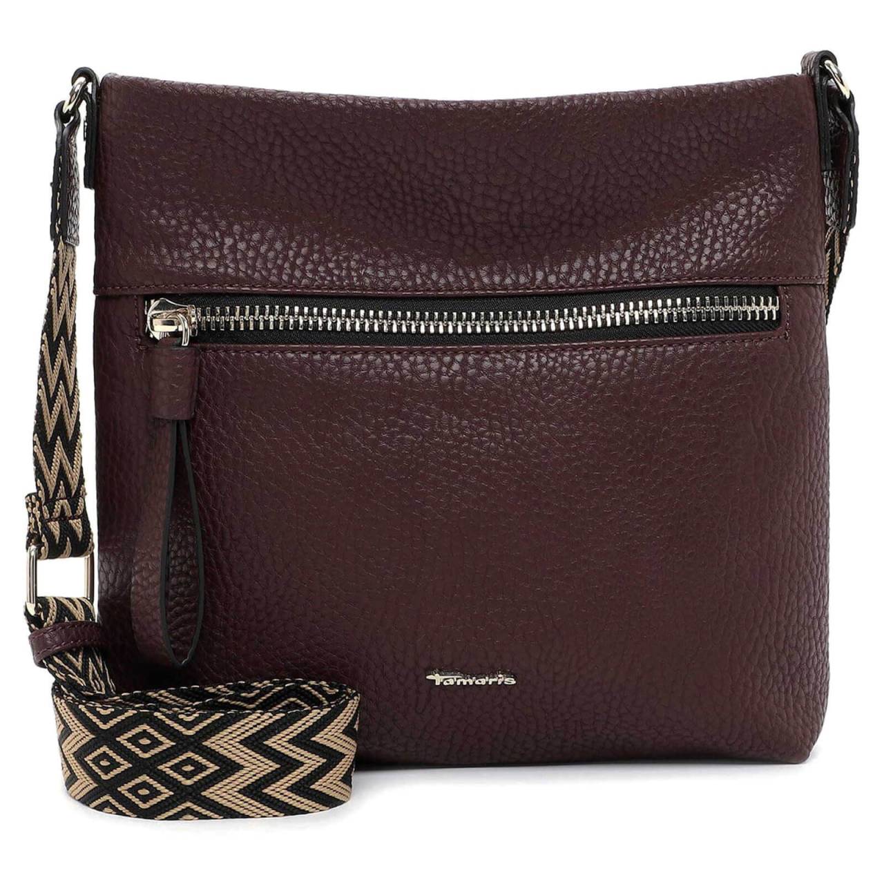 Dámska crossbody kabelka Tamaris Vaia - vínová.