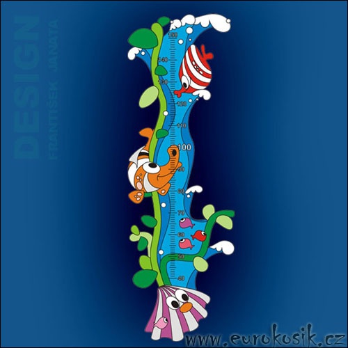 Dětský metr na zeď moře.

Dětský pokojík můžete celý vyzdobit motivem moře a rybiček, veškerou inspiraci naleznete níže v souvisejícím zboží.

 