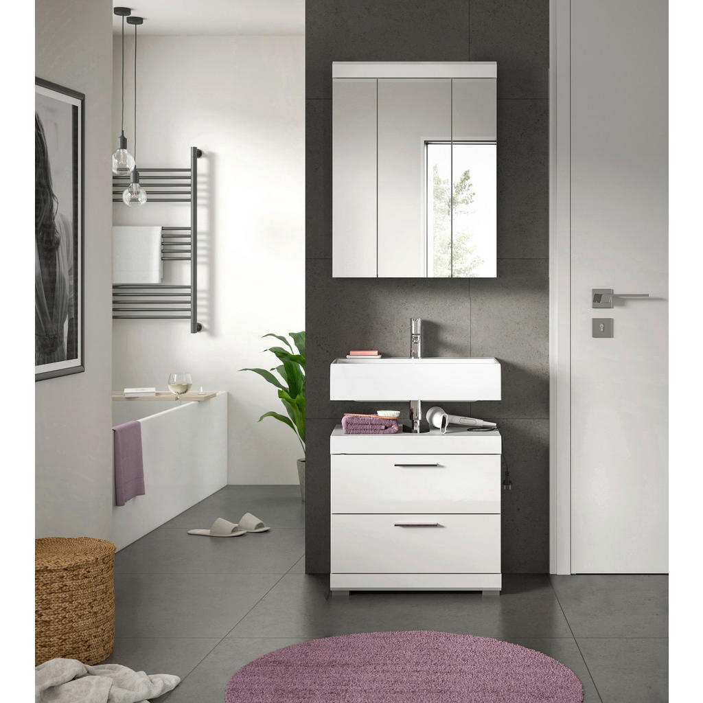 MID.YOU KÚPEĽŇA biela s vysokým leskom.