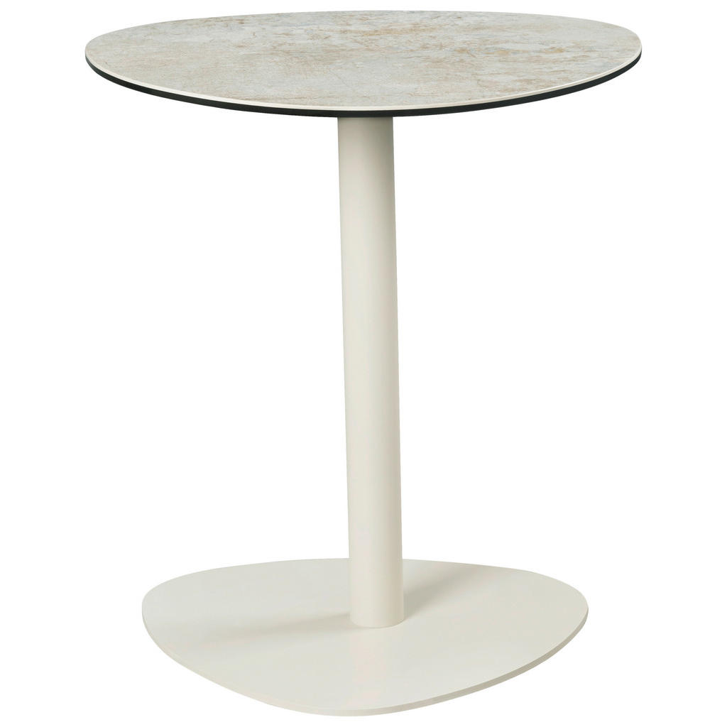 Belluti KONFERENČNÝ STOLÍK, sivá, taupe, kov, sklo, keramika, 50/50/54 cm.