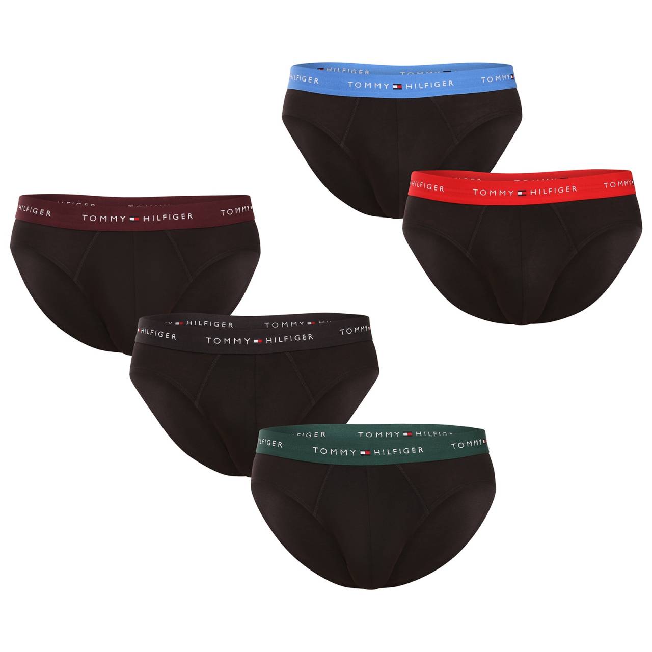 5PACK pánske slipy Tommy Hilfiger čierne (UM0UM03386 0VO) L.
Vychutnajte si pohodlie, na ktoré sa môžete spoľahnúť každý deň, a zároveň štýl, ktorý je synonymom americkej elegancie.
Prémiový materiál pre vaše maximálne pohodlie
Slipy sú vyrobené z bavlny s prímesou elastanu, čo je osvedčená kombinácia pre spodnú bielizeň.
Nadčasový štýl pre milovníkov minimalizmu
Typický čistý dizajn značky Tommy Hilfiger je doplnený vytkávanou gumou s logom, ktorá pridáva slipom moderný a štýlový akcent.
Prečo by ste mali určite vyskúšať slipy Tommy Hilfiger

Prémiový materiál: Vysoký podiel bavlny pre prirodzený komfort a priedušnosť.
Ikona Tommy Hilfiger: Vytkávaná guma s logom dodáva štýlový a moderný vzhľad.
Univerzálne použitie: Ideálny strih pre každú príležitosť, od každodenného nosenia až po šport.

Spodná bielizeň Tommy Hilfiger je zárukou najvyššej kvality
Značka Tommy Hilfiger sa stala ikonou amerického obliekania pred takmer 40 rokmi a jej farebnosť v odtieňoch modrej, červenej a bielej je rozpoznateľná na prvý pohľad.
Ako sa starať o slipy Tommy Hilfiger
Aby vám spodná bielizeň dlho slúžila, odporúčame dodržiavať nasledujúce pokyny.

Pranie: Slipy perte na 40 °C.
Sušenie: Slipy môžete sušiť v sušičke, ale odporúčame šetrný program a nižšiu teplotu, aby sa predĺžila životnosť materiálu.
Žehlenie: Slipy je možné žehliť, ale vždy používajte nižšiu teplotu a ideálne žehlite naruby.

Tip: Tvoje obľúbené spodné prádlo si zaslúži jemné zaobchádzanie.