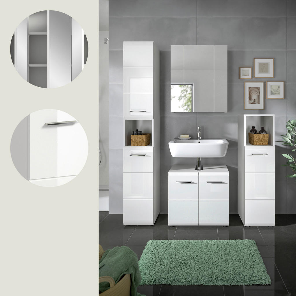 MID.YOU KÚPEĽŇA biela, biela s vysokým leskom.