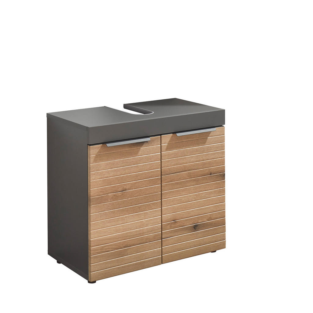 MID.YOU SKRINKA POD UMÝVADLO, farba duba, grafitová, 60/56/34 cm.