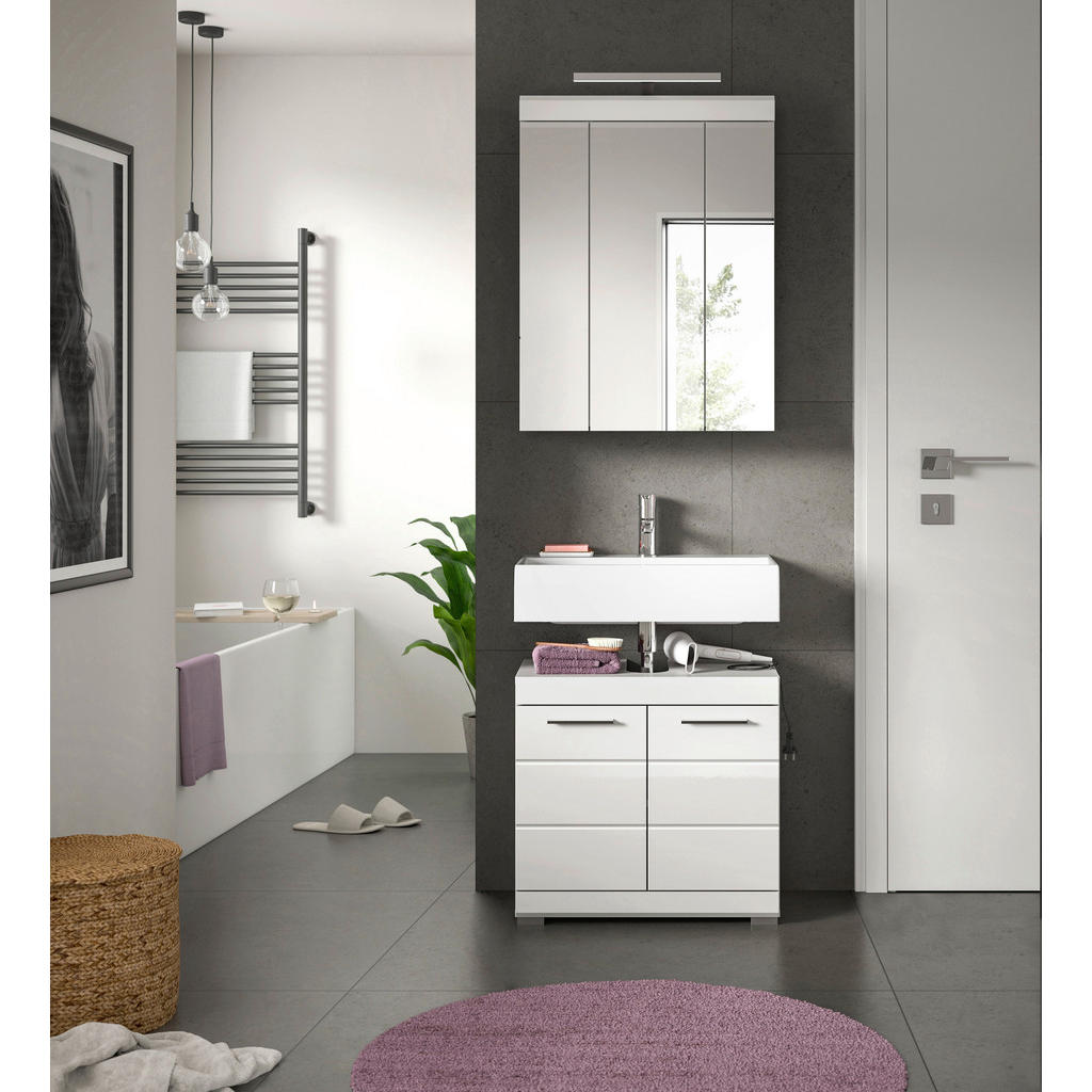 MID.YOU KÚPEĽŇA biela s vysokým leskom.