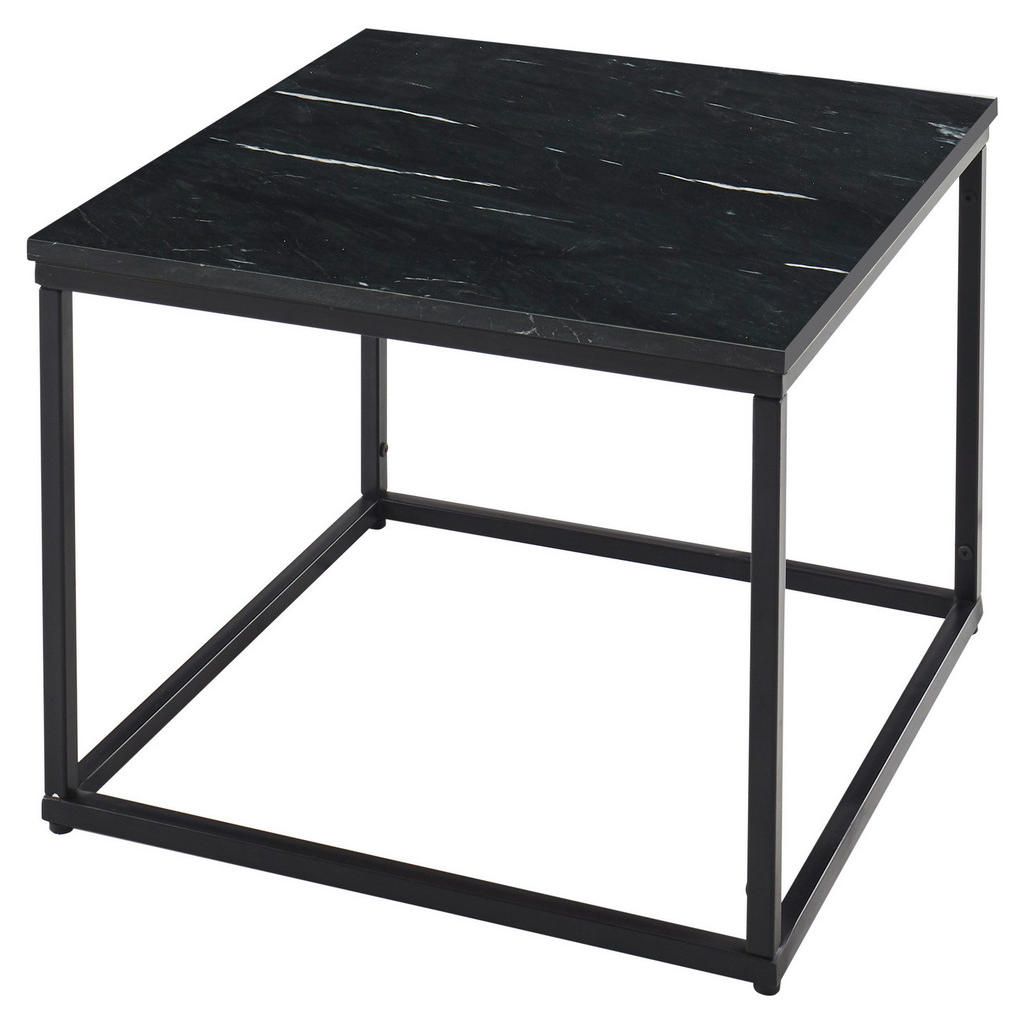 Novel KONFERENČNÝ STOLÍK, čierna, kameň, 60/60/46 cm.