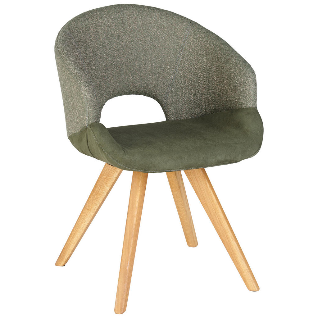 Linea Natura STOLIČKA S PODRÚČKAMI, farba duba, olivovozelená.