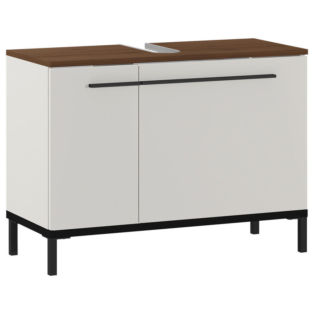 Xora SKRINKA POD UMÝVADLO, kašmírová, čierna, farba orecha, kašmírová, 80/59/34 cm.