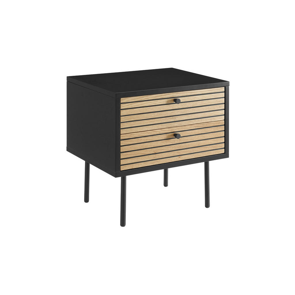 Livetastic NOČNÁ SKRINKA, dub, čierna, farba duba, 50/50/40 cm.
