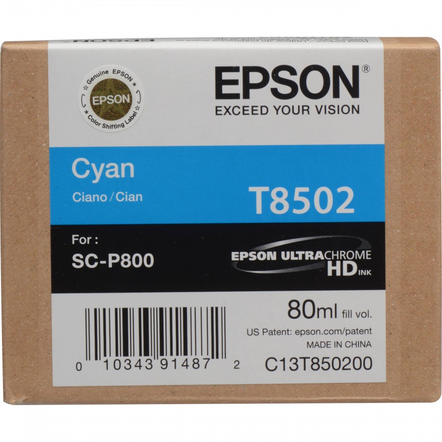 Epson T850200 azúrová (cyan) originálna cartridge.
Originálna cartridge = záruka priamo od výrobcu tlačiarne
100 % použitie v tlačiarni - spoľahlivá a bezproblémová tlač
Použitím originálnej náplne predlžujete životnosť tlačiarne
Overená špičková kvalita - jasný a čitateľný text, jemná grafika, kvalitnejšie obrázky
Použitie originálnej kazety ponúka rýchly a vysoký výkon a pritom stabilné výsledky = EFEKTÍVNA TLAČ
Jednoduchá inštalácia a údržba
Zabezpečujeme bezplatnú recykláciu originálnych náplní
Garancia Vašej spokojnosti s použitím našej originálnej náplne

Kód výrobcu: C13T850200