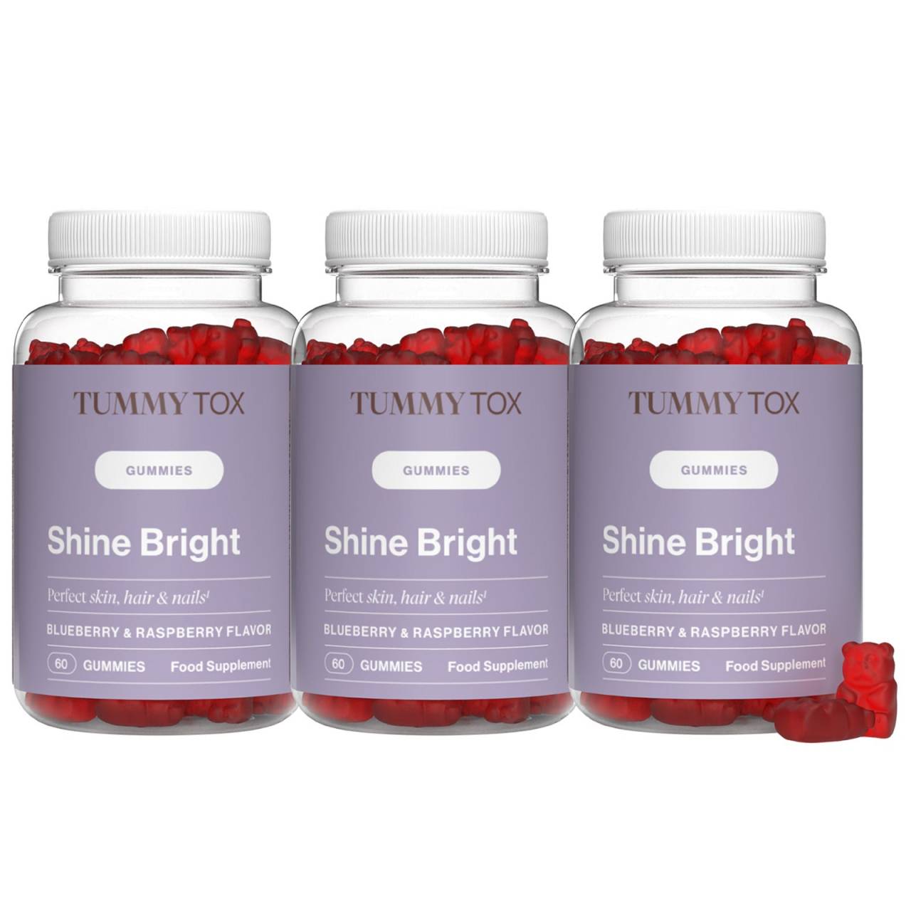 Caramelle Shine Bright 1+2 GRATIS - Vitamine per capelli, pelle e unghie.
