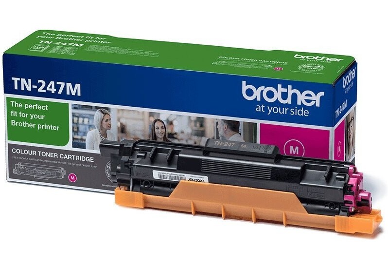Brother TN-247M purpurový (magenta) originálny toner.
Originálny toner = záruka priamo od výrobcu tlačiarne
100 % použitie v tlačiarni - bezproblémové fungovanie s vašou tlačiarňou
Použitím originálnej náplne predlžujete životnosť tlačiarne
Overená špičková kvalita - vysoko kvalitná a spoľahlivá tlač originálnou tlačovou kazetou od prvej do poslednej stránky
Trvalé a profesionálne výsledky tlače - dlhodobá udržateľnosť tlače
Kratšia prodleva pri tlači stránok
Garancia Vašej spokojnosti s použitím našej originálnej náplne
Zabezpečujeme bezplatnú recykláciu originálnych náplní
Zlyhanie náplne v menej ako 1% prípadov
Jednoduchá a rýchla výmena náplne

Kód výrobcu: TN247M