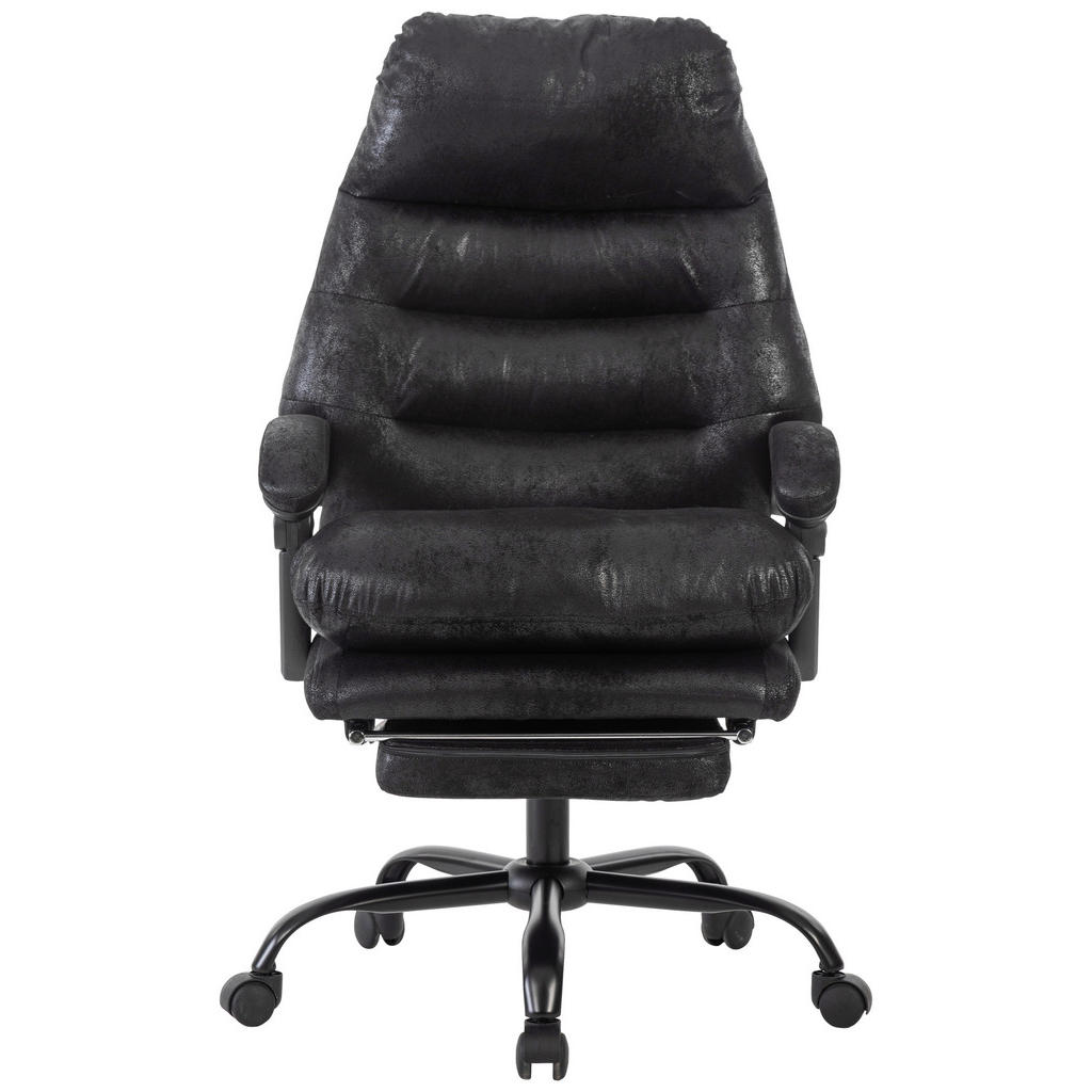 MID.YOU KANCELÁRSKE KRESLO, mikrovlákno, čierna.