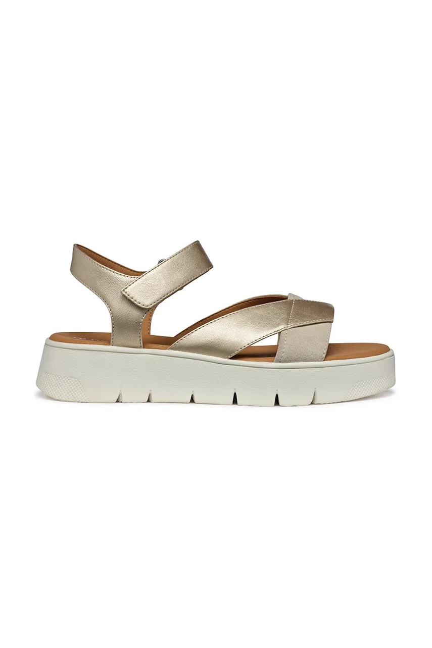 Sandále Geox D DANDRA 40 dámske, zlatá farba, na platforme, D55SCB 0AJ22 C2LH6.