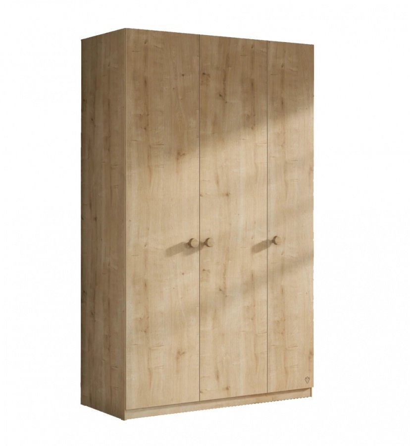 Trojdverová šatníková skriňa cody - dub svetlý.

 

Premyslené členenie ponúkne maximum úložného priestoru.

 

Ovládanie je pohodlné vďaka okrúhlym úchytkám, dvere sa vďaka pneumatickým brzdám pántov zatvárajú ticho a bezpečne.

 

Skriňa je vyrobená z kvalitného lamina odolného proti každodennému používaniu; poteší tiež ľahká údržba - stačí utrieť vlhkou handričkou.

 

Rozmery skrine: 138 × 198 × 56 cm (š × v × h).

 

Ak chcete zjednotiť celú izbu, jednoducho ju skombinujete s ďalšími prvkami z kolekcie Cody, ktoré nájdete nižšie medzi súvisiacimi produktmi.