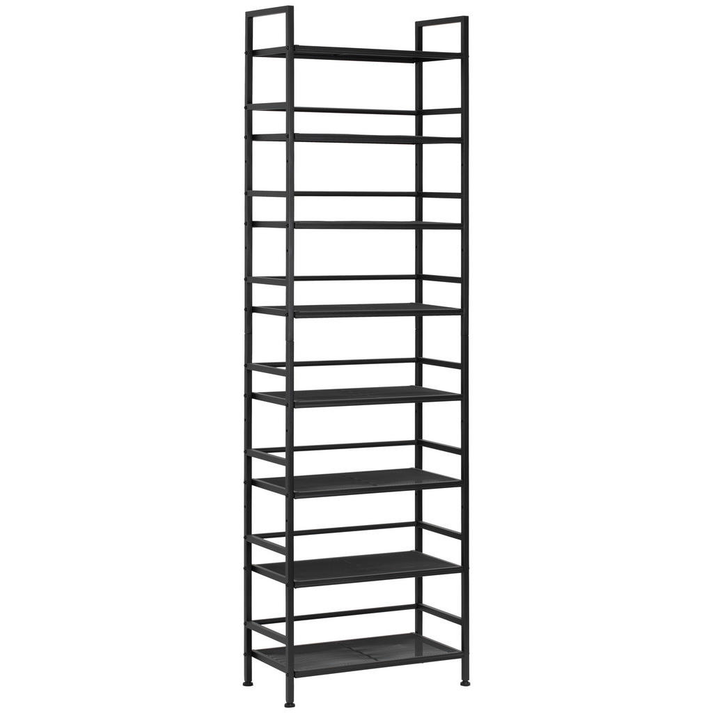 PBJ REGÁL NA TOPÁNKY, čierna, 59/196/30 cm.