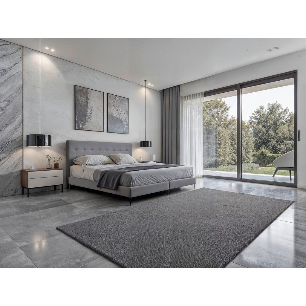 MID.YOU BOXSPRINGOVÁ POSTEĽ, 180/200 cm, svetlosivá.