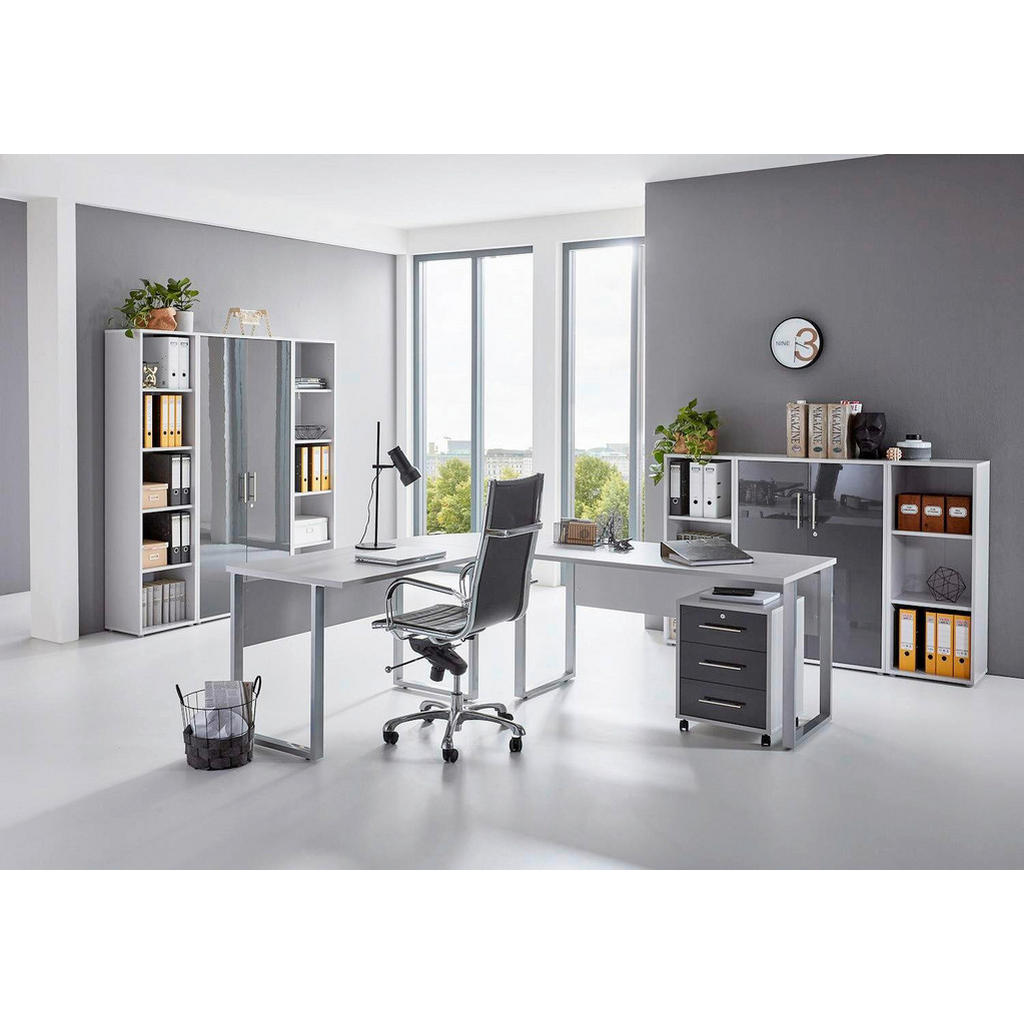 MID.YOU KANCELÁRIA, sivá, antracitová s vysokým leskom,.