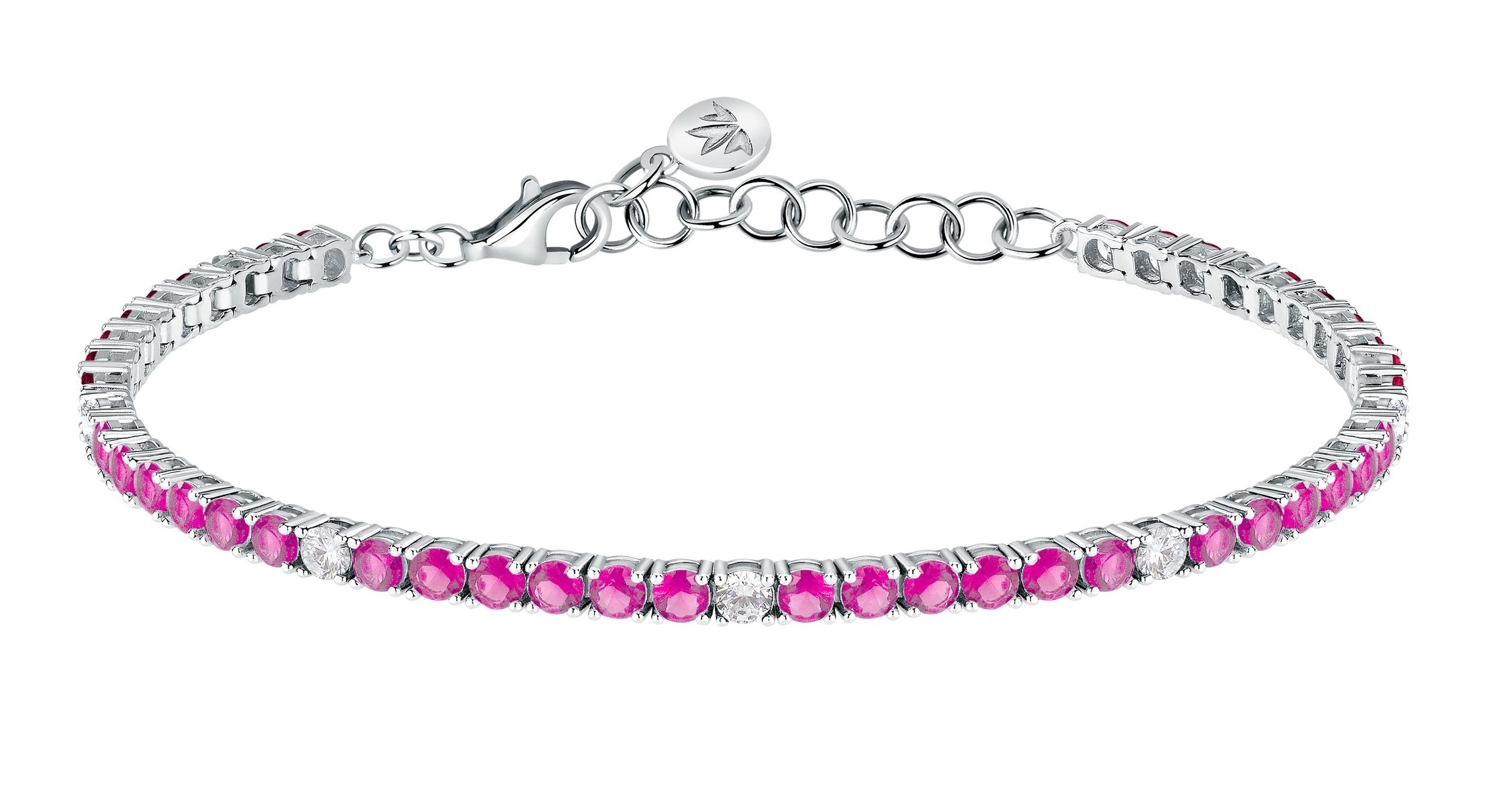 Morellato Strieborný tenisový náramok s kubickými zirkónmi Tesori SAIW258.