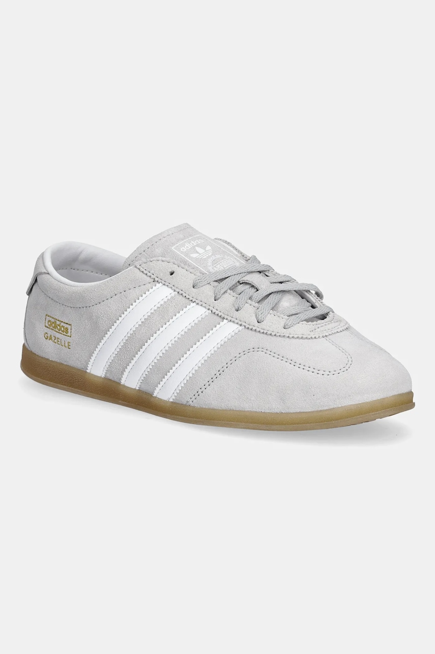 Semišové tenisky adidas Originals Gazelle LO Pro W šedá farba, JS4516.