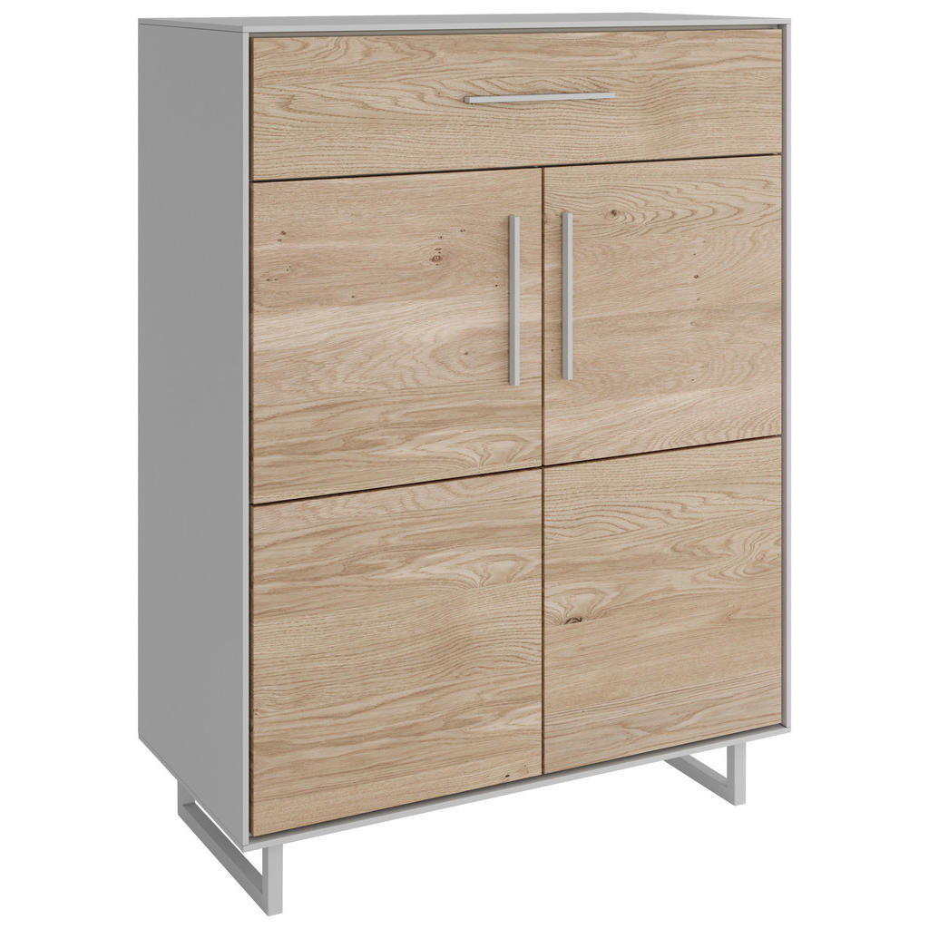 Livetastic SKRINKA NA TOPÁNKY, kašmírová, dub bianco, dub, 82/100/40 cm.