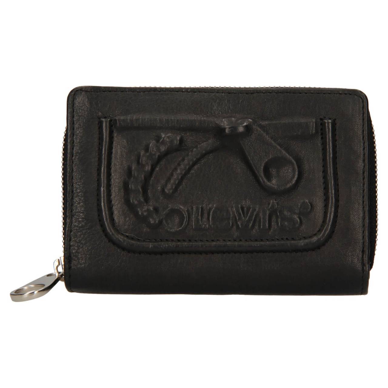 Dámska kožená peňaženka Levis Emma - čierna.