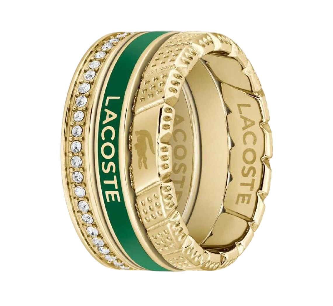 Lacoste Štýlová súprava oceľových prsteňov 2040282 54 mm.