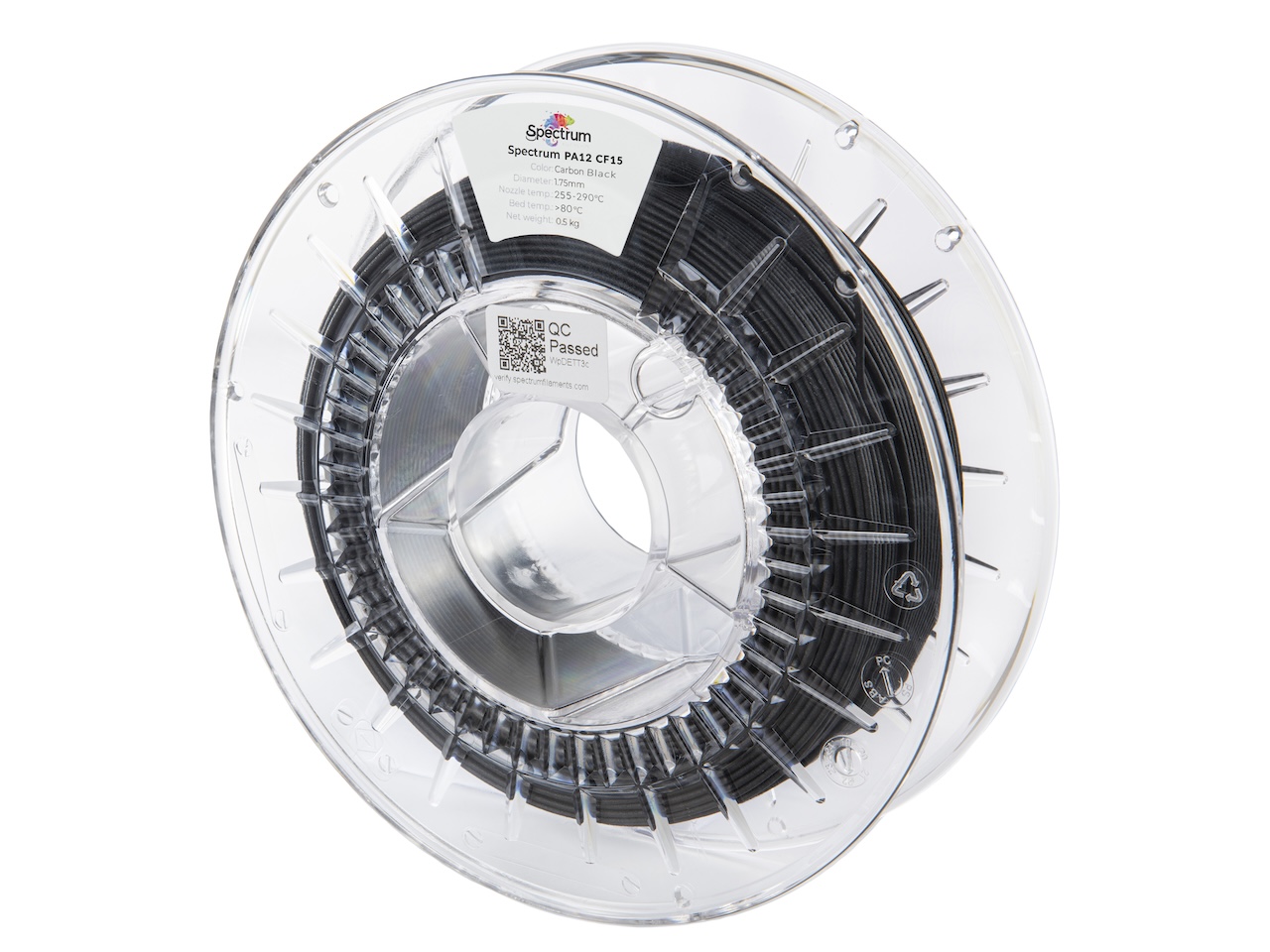 Spectrum 81563 filament, PA12 CF15, 0.5kg, 1.75mm, CARBON.