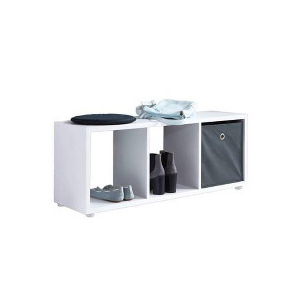 MID.YOU REGÁL NA TOPÁNKY, biela, 37,5/108,5/33 cm.