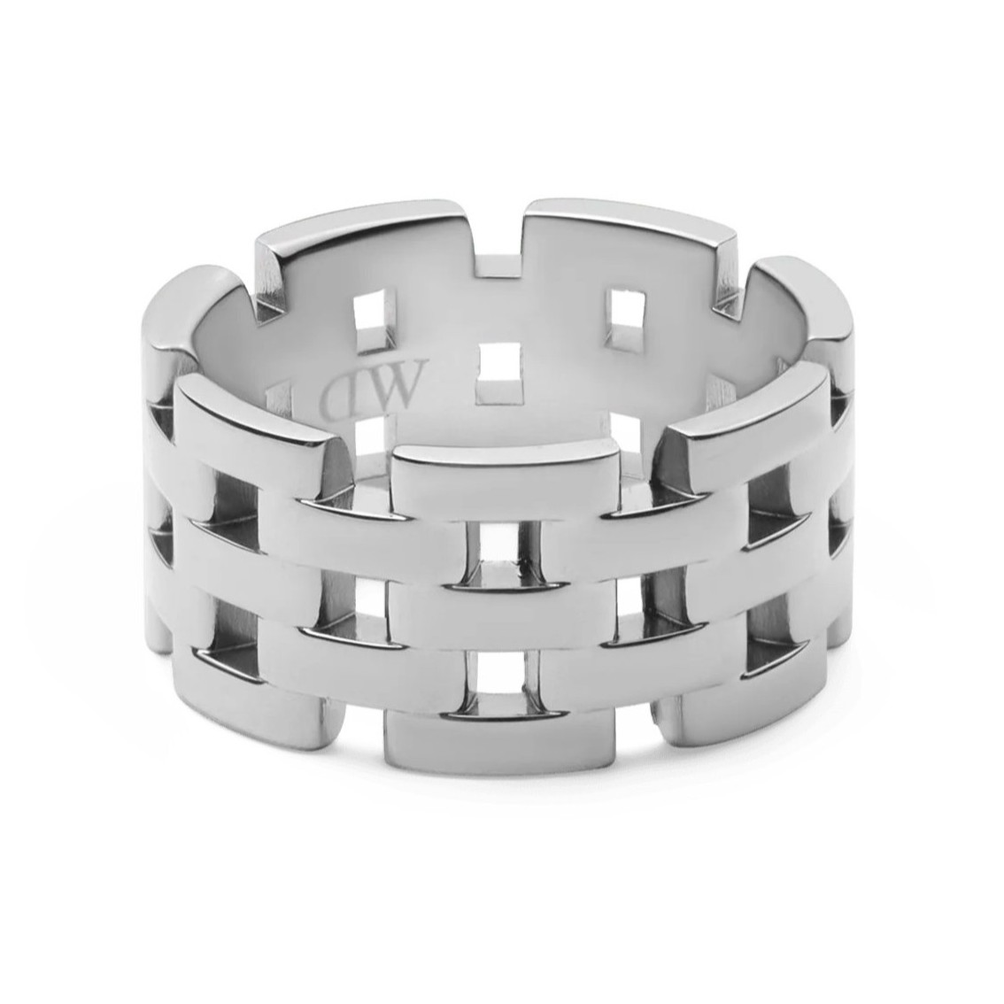 Daniel Wellington Dizajnový oceľový prsteň 5-Link DW0040103 56 mm.