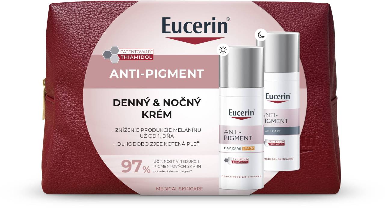 Eucerin Vianočná taštička ANTI-PIGMENT Denný krém + Nočný krém.