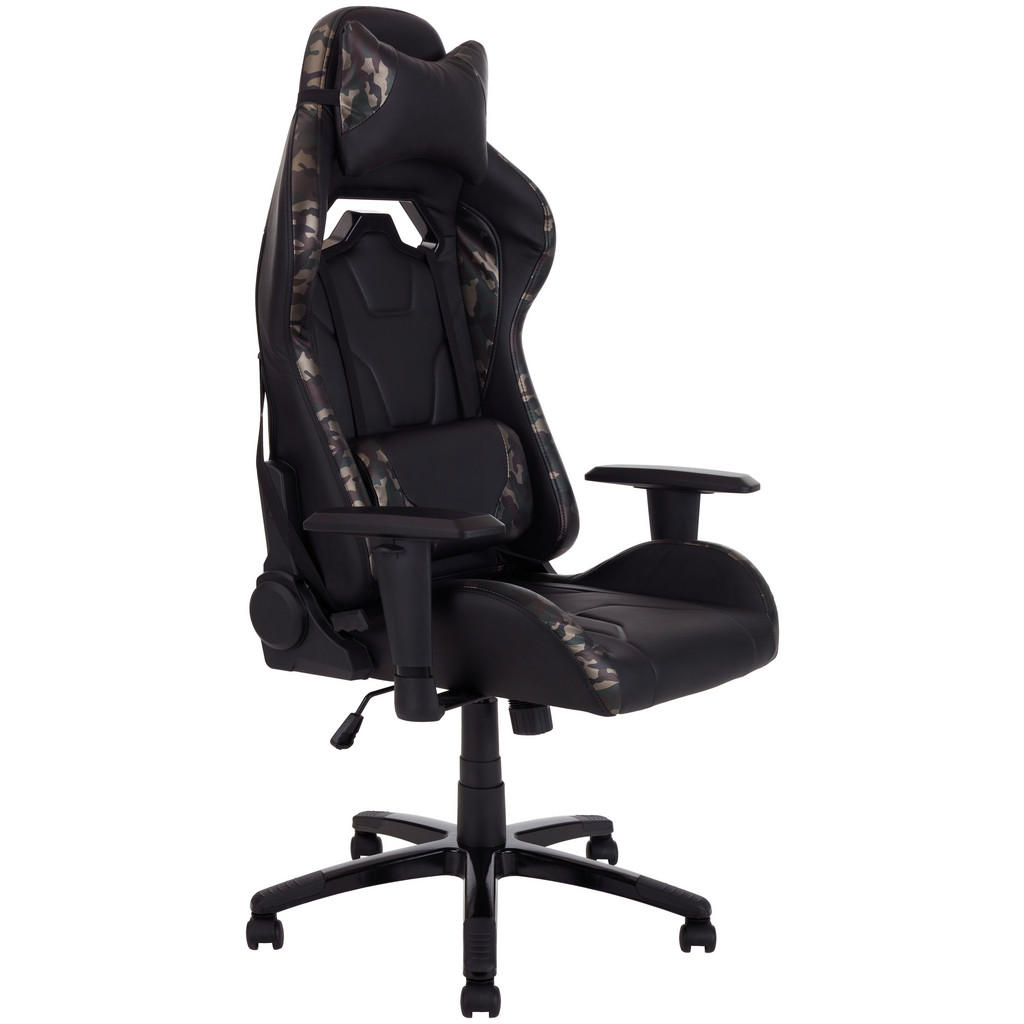 MID.YOU HERNÁ STOLIČKA, vzhľad kože, zelená, čierna.