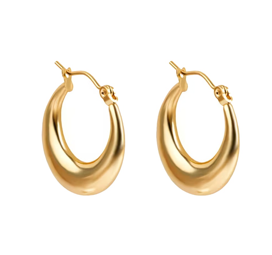 Emily Westwood Nadčasové pozlátené kruhy Lyric EWE250268G.