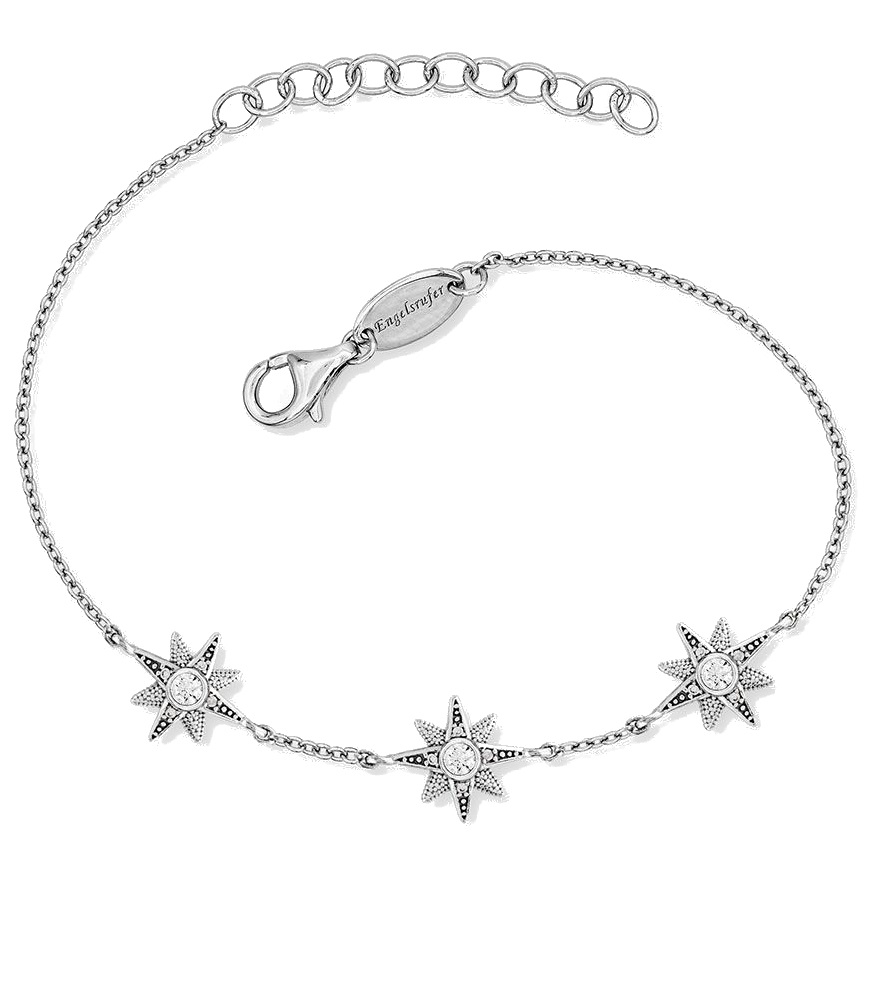 Engelsrufer Pôvabný strieborný náramok s kubickými zirkónmi ERB-NSTAR-ZI.
