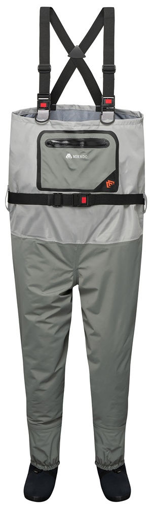 Mikado brodiace nohavice priedušné s neoprenovou ponožkou - xl.
 Pohodlie a ochrana aj v tých najnáročnejších podmienkach.
 Priedušné brodiace nohavice MIKADO s integrovanou neoprénovou ponožkou ponúkajú dokonalý komfort a odolnosť pri rybolove vo vode.
 Prečo si vybrať tento výrobok?
 •Priedušný materiál zaisťuje komfort pri pohybe •Odolná neoprénová ponožka chráni nohu a skvele padne do brodiacich topánok •Nastaviteľné popruhy a pohodlný strih •Kvalitné prevedenie pre dlhú životnosť •Ideálne pre aktívny rybolov v studenej aj teplej vode 
 Technické parametre: •Typ: Priedušné brodiace nohavice •Veľkosti: S-XXL •Ponožka: Neoprénová
