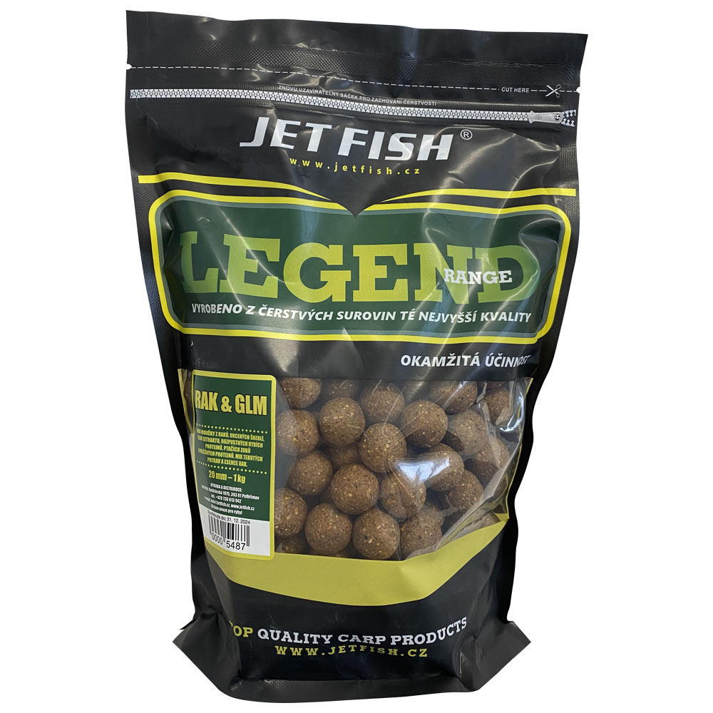 Jet fish boilie legend range rak & glm - 3 kg 24 mm.
