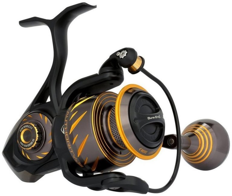 Penn navijak s prednou brzdou authority 3500.
 •Ponorné prevedenie s utesneným telom a cievkou IPX8 •Celokovové telo, bočná doska a rotor •Technológia CNC ozubenia s hlavnými a pastorkovými ozubenými kolesami z nerezovej ocele •Utesnený brzdový systém Slammer® s Dura-Drag™ •12+1 ložiskový systém z nerezovej ocele •Systém pomalej oscilácie Leveline® •Náhradná rukoväť Hypalon