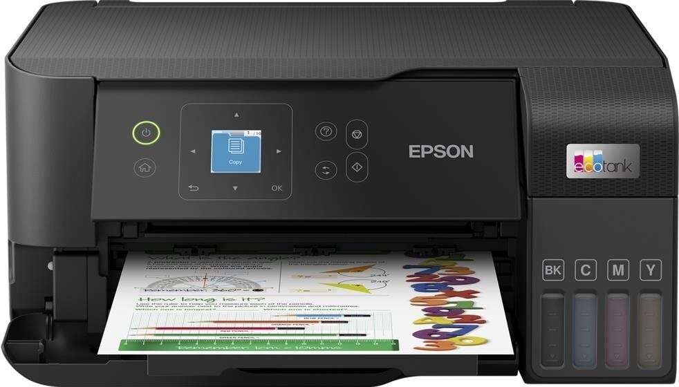 Epson EcoTank L3560 C11CK58403 atramentová multifunkcia.

Technické údaje

Technológia
Metóda tlače: Tlačová hlava PrecisionCore™
Konfigurácia trysiek: 400 trysiek čierna, 128 trysiek pre každú farbu
Min.
Atramentová technológia: Atrament na báze farbív
Tlačové rozlíšenie: 4.800 x 1.200 dpi
Kategória: Samostatné pracovisko, Home Office
Funkcie: Tlač, Skenovanie, kopírovanie

Tlač
Počet farieb: 4
Rýchlosť tlače ISO/IEC 24734: 15 str./min Čiernobielo, 8 Str./min Colour
Rýchlosť tlače: 33 Str./min Čiernobielo (obyčajný papier), 20 Str./min Colour (obyčajný papier)
Čas do vytlačenia prvej strany: Čiernobielo 9 s, Colour 15 s
Farby: Čierna, Azúrová, Žltá, Purpurová
Kapacita náplní: 65 ml

Skenovanie
Rýchlosť jednostranného skenovania (A4 čiernobielo): 11 sec.
Rýchlosť jednostranného skenovania (A4 farebne): 28 sek.
Skenovacie rozlíšenie: 1.200 dpi x 2.400 dpi (horizontálne x vertikálne)
Výstupné formáty: BMP, JPEG, PICT, TIFF, multi-TIFF, PDF, PNG
Typ skenera: Contact image sensor (CIS)

Spracovanie papiera/médií
Počet zásobníkov papiera: 1
Formáty papiera: A4 (21.0x29,7 cm), A5 (14,8x21,0 cm), A6 (10,5x14,8 cm), B5, B6, C6 (obálka), DL (obálka), č.
Duplexná tlač: Manuálna
Kapacita výstupného zásobníka: 30 Listov
Kapacita zásobníka papiera: 100 Listov Štandardná
Vhodná gramáž papiera: 64 g/m2 - 300 g/m2
Spracovanie médií: Tlač bez okrajov (do veľkosti 10 x 15 cm)

Všeobecné informácie
Spotreba energie: 12 W (samostatné kopírovanie, vzor ISO/IEC 24712), 0,8 W (úsporný režim), 7,1 W Pripravené, 0,2 W (vypnutie), TEC 0,15 kWh/týždeň
Napájanie: AC 100 V - 240 V, 50 Hz - 60 Hz
Rozmery výrobku: 375?
Hmotnosť výrobku: 4,3 kg
Max.

Kompatibilné operačné systémy
Mac OS X 10.9.5 alebo novší, Windows 10 (32/64 bit), Windows 11 alebo novší, Windows 7 (32/64 bit), Windows 8 (32/64-bitová verzia), Windows 8.1 (32/64 bit), Windows Server 2008 (32/64bitová verzia), Windows Server 2008 R2, Windows Server 2012 R2, Windows Server 2016, Windows Vista (32/64bitová verzia), Windows XP Professional x64 Edition SP2 alebo novší, Windows XP SP3 alebo novší (32-bit), Windows Server 2003 R2, Windows Server 2003 SP2 alebo novší, macOS 11 alebo novší

Rozhranie: USB, Wi-Fi, Wi-Fi Direct
WLAN zabezpečenie: WEP 64 Bit, WEP 128 Bit, WPA PSK (TKIP), WPA2 PSK (AES), WPA3-SAE(AES)
Tlač z mobilných zariadení a tlač do cloudu: Apple AirPrint, Epson Smart Panel App, Epson Connect (Email Print, Remote Print Driver)
Napájanie: 220 V, 240 V
Obsah dodávky: 4 samostatné 65ml fľaštičky s atramentom (čierna, azúrová, žltá a purpurová) a 1 náhradná fľaštička s čiernym atramentom, Hlavné zariadenie, napájací kábel, Návod na inštaláciu, Záručný dokument
Farba: Čierna

Ďalšie funkcie
LCD displej: Typ: Farebný, Uhlopriečka: 3,7 cm

Ostatné
Záruka: 24 mesiacov u dodávateľa, 50.000 Strany

Výťažnosť pri použití dodaných nádržiek
Výťažnosť čiernobielych stránok: 6.600 Strany
Výťažnosť farebných stránok: 5.900 Strany
 
!
Chcete ZDARMA predĺžiť záruku na 3 roky?