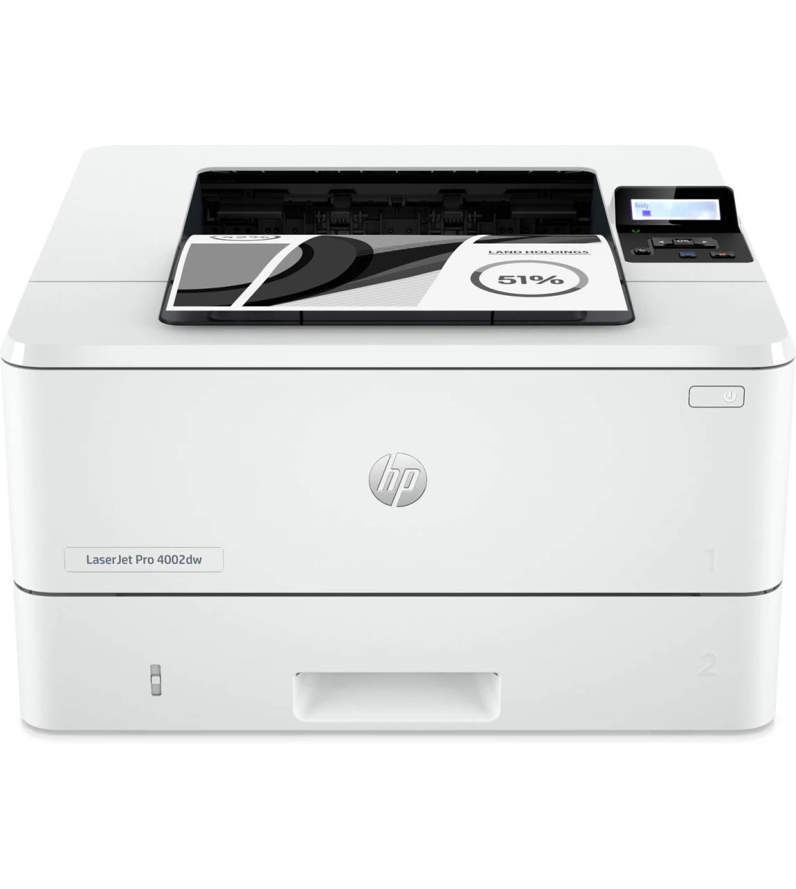 HP LaserJet Pro 4002dw 2Z606F#B19 laserová tlačiareň.

Táto moderná tlačiareň bola skonštruovaná s ohľadom na maximálnu produktivitu, dosahuje vysoké rýchlosti a využíva spoľahlivý hardvér, vďaka čomu umožňuje bezstarostné každodenné používanie, takže sa môžete viac sústrediť na svoje podnikanie.

Technológia tlače: laser
Formát tlačiarne: A4
Obojstranná tlač:  Automatická obojstranná tlač
Kvalita tlače – čiernobielo: Fine Lines (1200x1200dpi)
Rýchlosť tlače – čiernobielo: až 40 str./min
Rýchlosť obojstrannej tlače: až 34 obr./min
Tlač prvej strany (čiernobielo): už za 6,3s
Max.
Rýchlosť procesora: 1200MHz
Pamäť: 256MB
Displej: 2-riadkový podsvietený LCD grafický
Rozhranie:
* 1x vysokorýchlostný port USB 2.0
* 1x hostiteľský port USB na zadnej strane
* sieťový port Gigabit Ethernet 10/100/1000BASE-T
* rádiový prenos 802.3az(EEE)802.11b/g/n/2,4/5GHz Wi-Fi + Bluetooth
Tlačové jazyky: HP PCL 6, HP PCL 5e, emulácia HP Postscript úrovne 3, PDF, URF, PWG Raster
Typy médií: papier (bežný, EcoFFICIENT, ľahký, ťažký, kancelársky, farebný, listový, predtlačený, dierovaný, recyklovaný, hrubý); obálky; štítky
Kapacita zásobníka:
* štandardné vstupné zariadenie na manipuláciu s papierom: viacúčelový zásobník 1 na 100 listov, vstupný zásobník 2 na 250 listov
* štandardné výstupné zariadenie na manipuláciu s papierom: výstupný zásobník na 150 listov
Náhradné tlačové kazety:
* HP 149A čierna originálna tonerová kazeta LaserJet (~ 2900 strán), W1490A
* HP 149X čierna originálna tonerová kazeta LaserJet (~ 9500 strán), W1490X
Skenér: Nie
Fax: Nie

Hlučnosť: 54dB(A)
Rozmery (ŠxHxV): 381x357x216mm (bez vysunutia zásobníkov a krytov)
Hmotnosť: 8,56kg

Podporované operačné systémy:  Windows; Android; iOS; Mobile OS; macOS; Chrome OS

Obsah balenia:
* tlačiareň HP LaserJet Pro 4002dw
* napájací kábel
* kábel USB počítač na tlačiareň
* predinštalovaná originálna čierna tonerová kazeta HP LaserJet (cca 2900 strán čiernobielo)
* príručka Začíname
* informačný leták
* záručný list
* regulačný leták

Záruka: 1 rok


Tlačiareň s dynamickým zabezpečením
Niektoré tlačiarne HP sú určené na prevádzku iba s kazetami, ktoré majú nový alebo znovu použitý čip HP alebo elektronické obvody.

Získajte po registrácii 3-ročnú predĺženú záruku: https://h41201.www4.hp.com/WMCF.Web/sk/sk/promotion/14227/One/