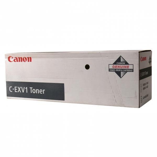 Canon C-EXV1 čierný (black) originálny toner.
Originálny toner = záruka priamo od výrobcu tlačiarne
100 % použitie v tlačiarni - bezproblémové fungovanie s vašou tlačiarňou
Použitím originálnej náplne predlžujete životnosť tlačiarne
Osvedčená špičková kvalita - vysoko kvalitná a spoľahlivá tlač originálnou tlačovou kazetou od prvej do poslednej stránky
Trvalé a profesionálne výsledky tlače - dlhodobá udržateľnosť tlače
Kratšia prodleva pri tlači stránok
Garancia Vašej spokojnosti s použitím našej originálnej náplne
Zabezpečujeme bezplatnú recykláciu originálnych náplní
Zlyhanie náplne v menej ako 1% prípadov
Jednoduchá a rýchla výmena náplne

Kód výrobcu: 4234A002