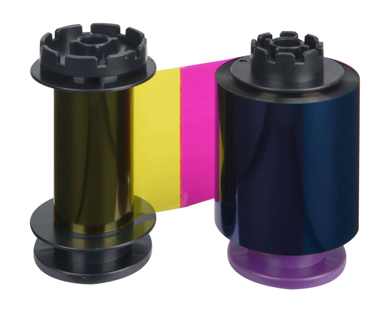 Evolis RT5F014NAA color ribbon (YMCFK) retransfer.