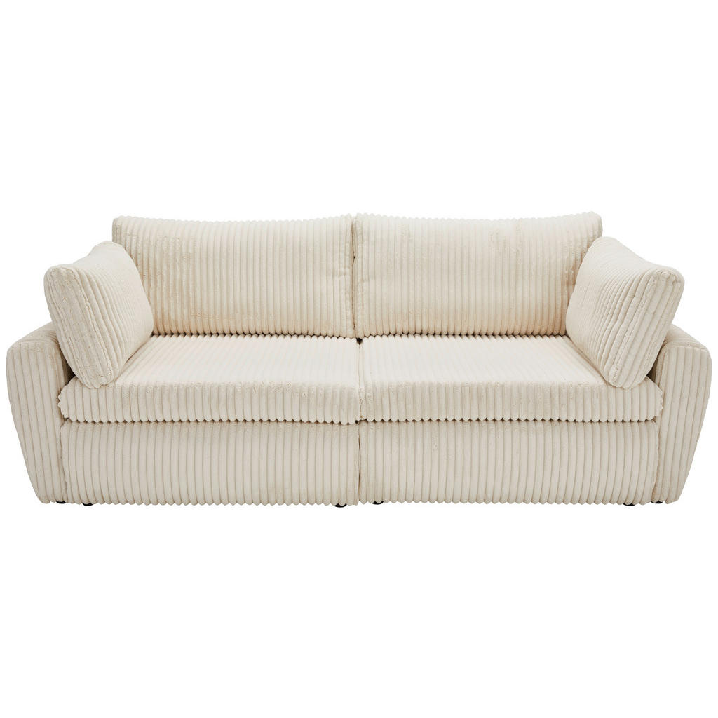 Carryhome ROZKLADACIA POHOVKA, textil, krémová.