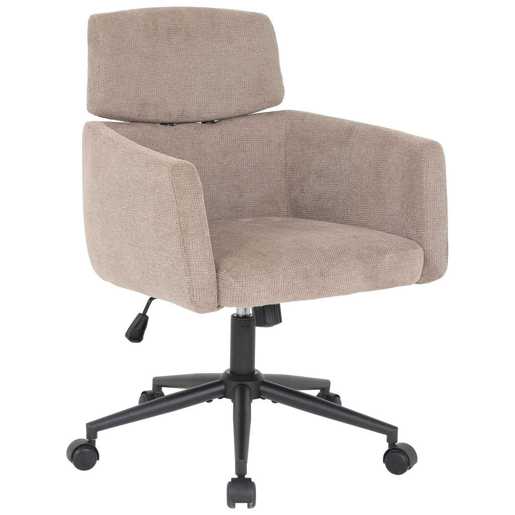 MID.YOU OTOČNÁ STOLIČKA, mikrovlákno, hnedá.